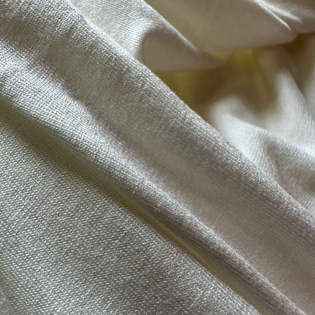 Choose this Lightweight Aloe Vera Spandex Knitted Fabric offering durability and flexibility