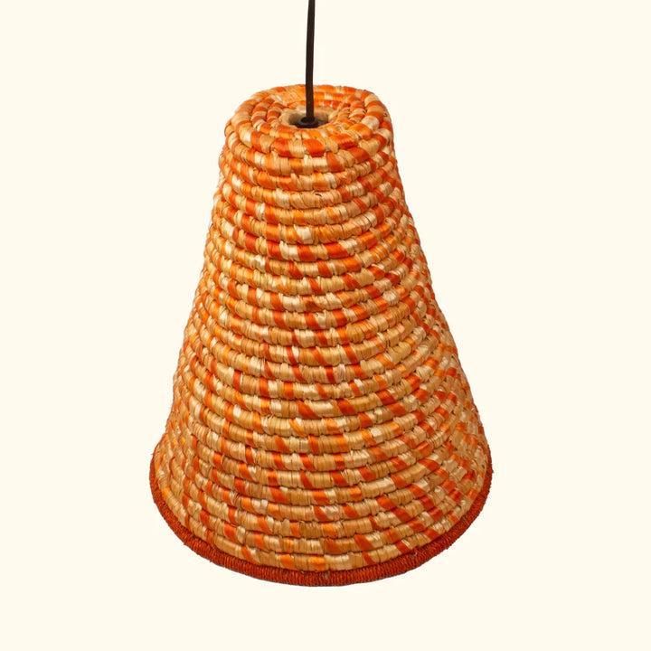 Unique handwoven wheat grass lamp shade for sustainable décor