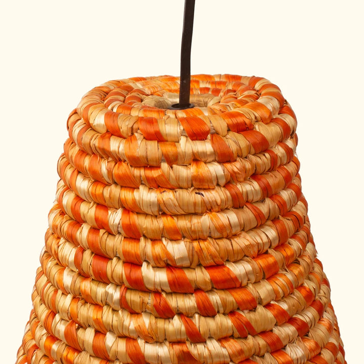 Lightweight wheat grass lamp shade for ceiling fixtures