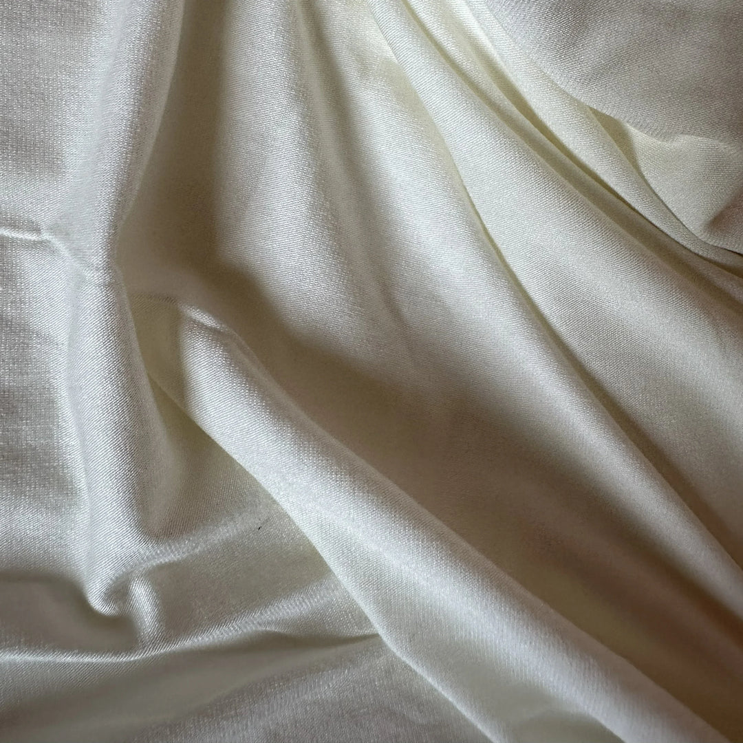 Soft and elastic milk lycra knit fabric – ideal for sustainable clothing lines