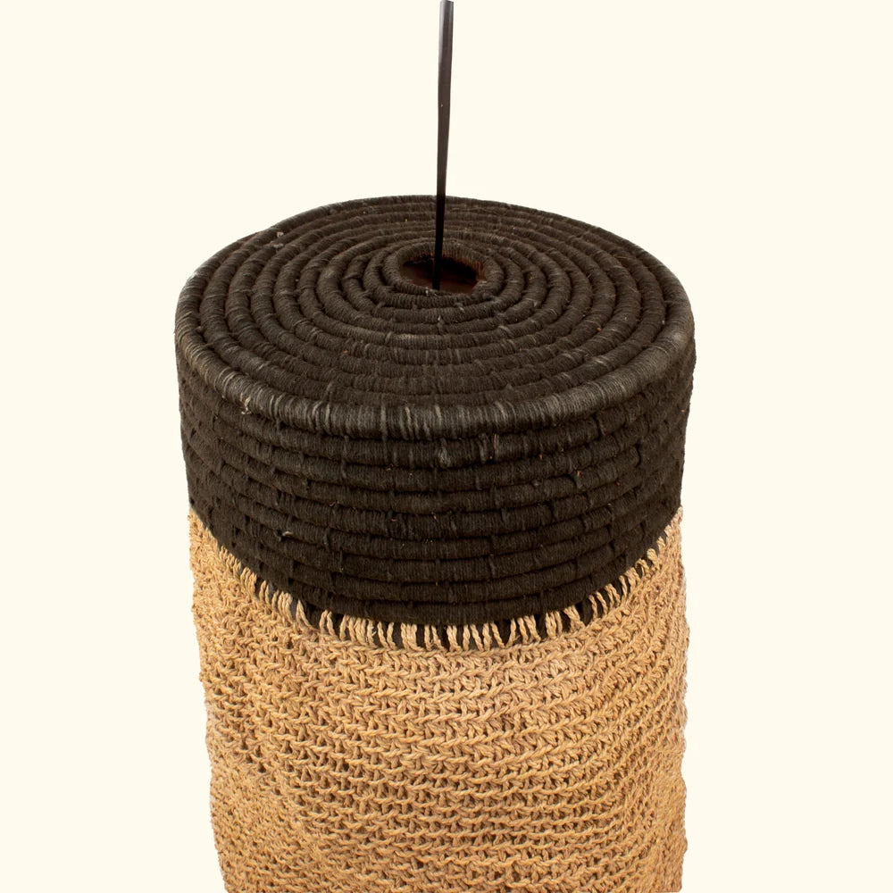 Elegant tapered wheat grass lamp shade for dining area lighting