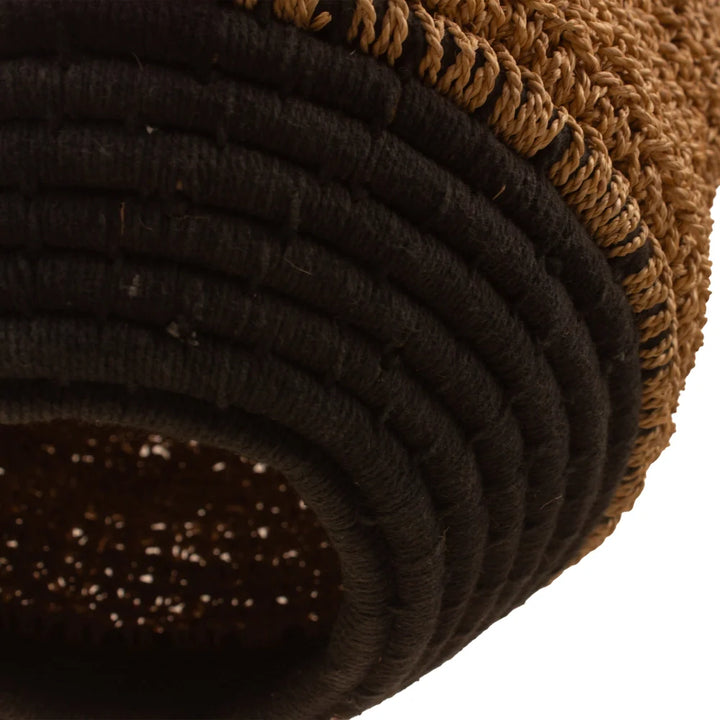 Rustic wheat grass lamp shade with curved design