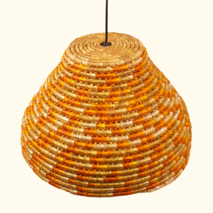 Sustainable wheat grass lamp shade for living room décor