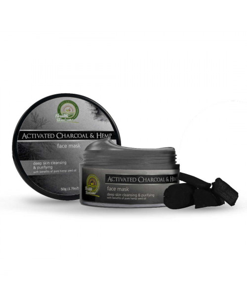 Health Horizons Activated Charcoal and Hemp Face Mask Cream 50 gm