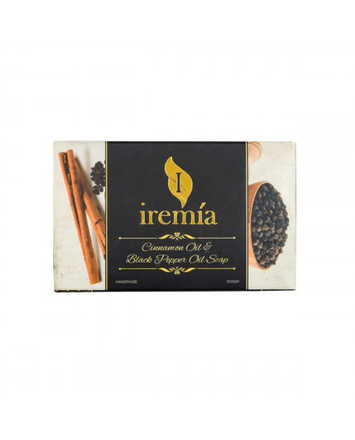 Iremia Cinnamon Oil and Black Pepper Oil Soap 100gm